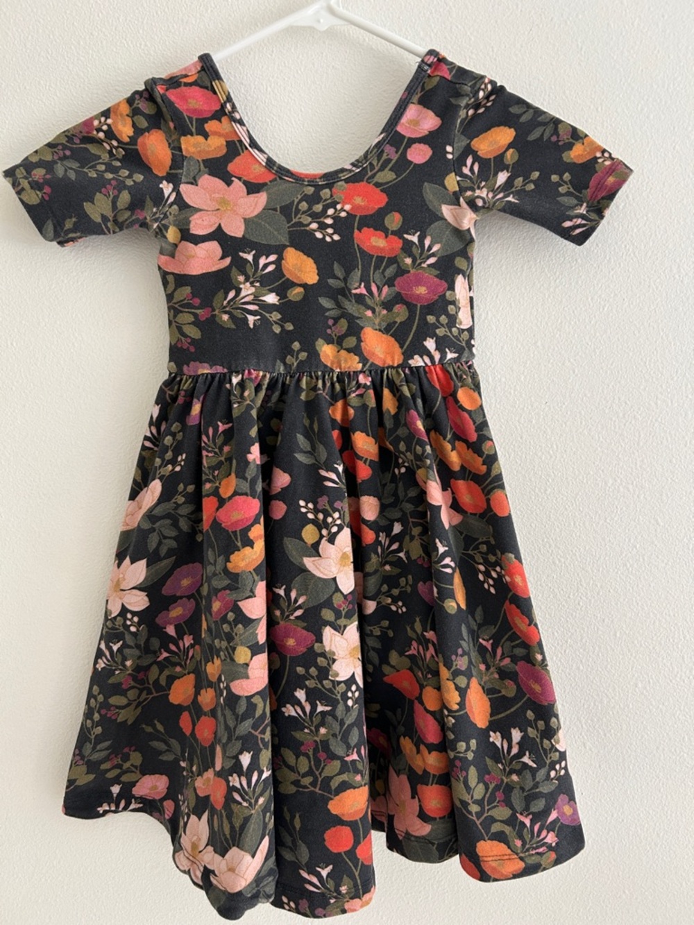 Alice + Ames Short Sleeve Ballet Dress in Midnight Botany Size 6